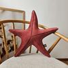 Large VELVET Starfish Pillow VE2231 | Red