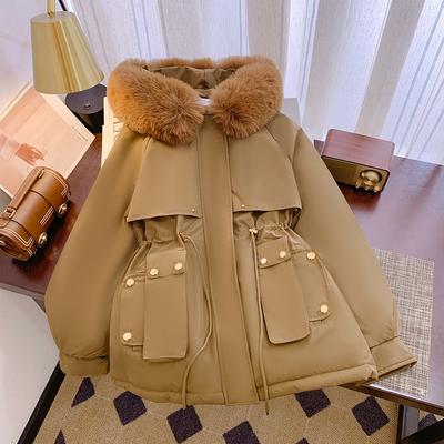 Fleece, Thicker and Larger Size Pie To Overcome Women's Big Fur Collar Autumn and Winter New Loose Cotton Clothes Winter Coat Women's Tide