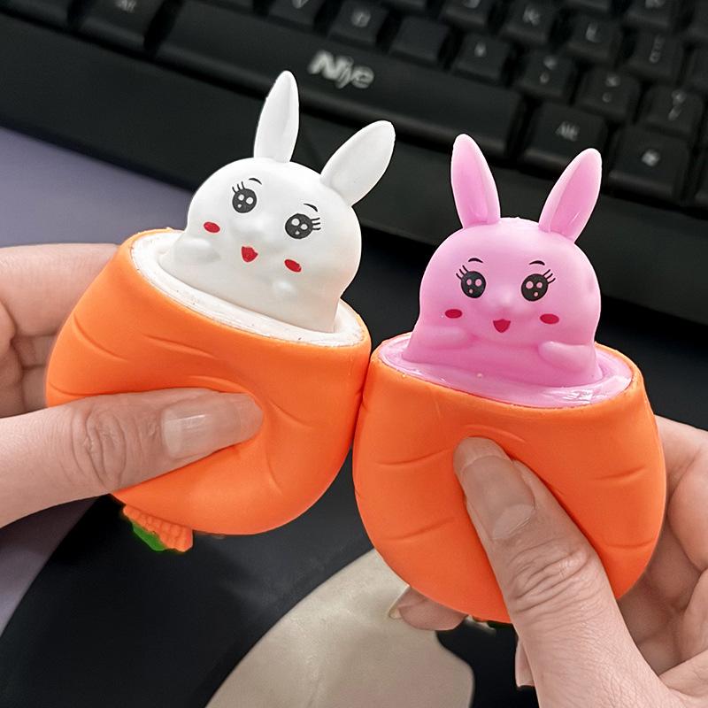 Marchewka Szczypta Rzodkiew Królik Ściśnij Kubek do wentylacji i dekompresji Podchwytliwy Gadżet Zabawka Redukująca Stres