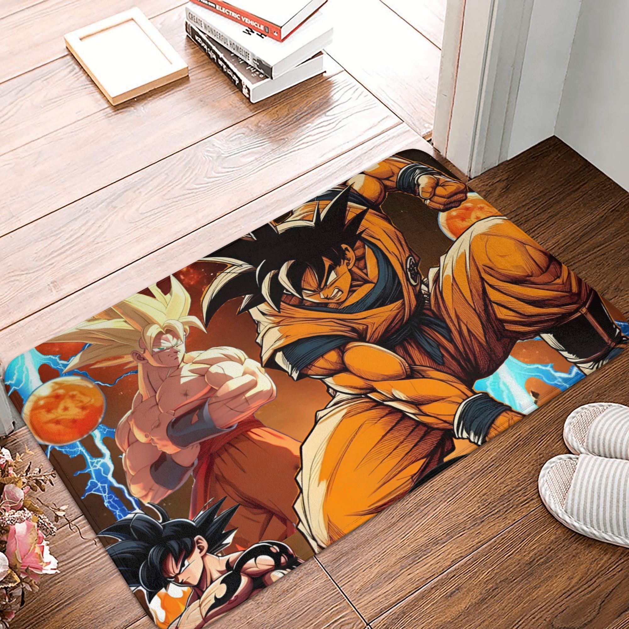 DragonBall Anime Dragon Ball Front Door Mat Anti-Slip Outdoor Waterproof  Doormat Floor Bathroom Entrance Rug Carpet 80x120cm