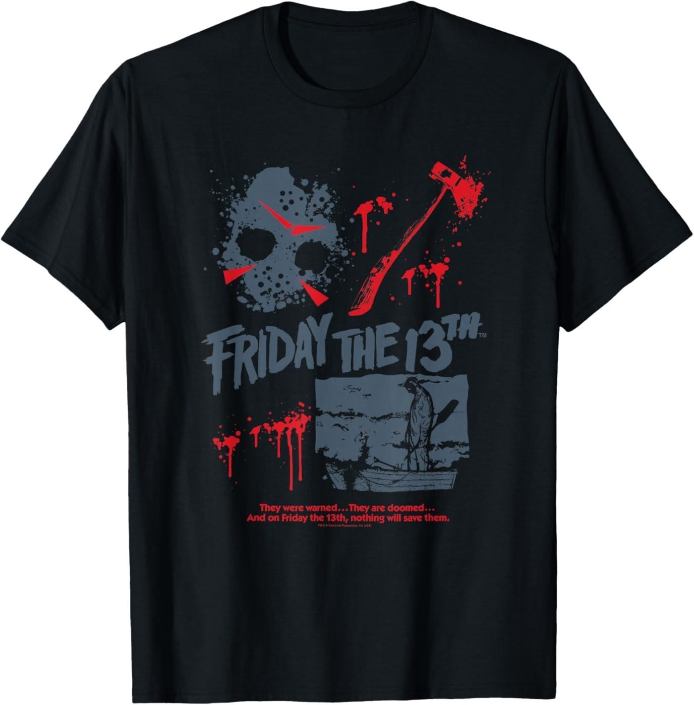 Friday The 13th Jason Mask Bloody Weapon T-Shirt S разноцветный