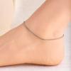 Trendy Double Layer Titanium Steel Love Heart Anklet Gold Versatile Foot Jewelry Set