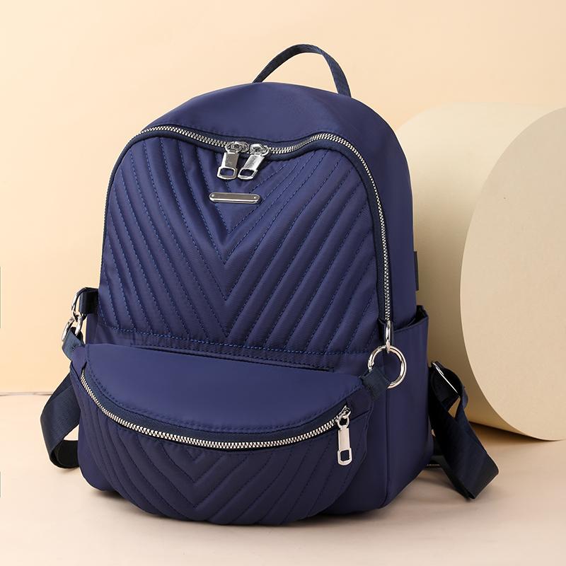 Student Solid Color Backpack Short-Distance Travel Bag Women's Bag