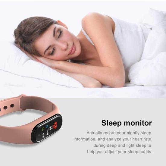 M4-WK Sleep Heart Rate Monitoring Step Counter Bluetooth-compatible Sport Smart Bracelet