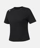 DESCENTE Women'S Ribbed Short Sleeve T-Shirt Black (Sq322Pts74)