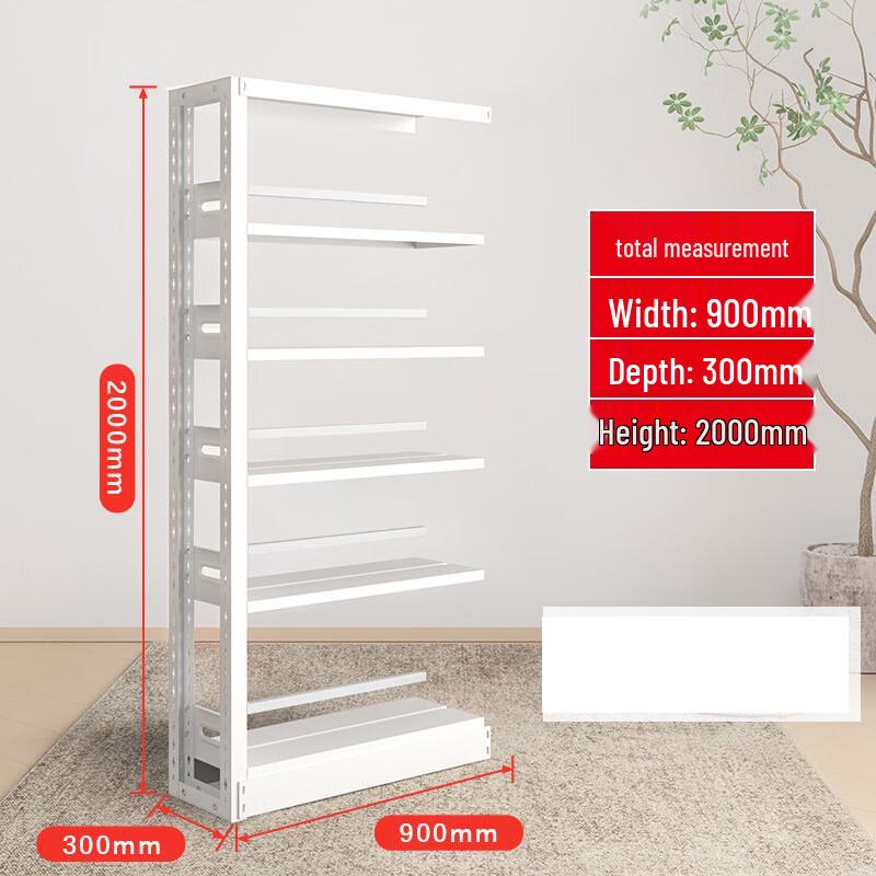 Metal Double-Sided Storage Bookshelf