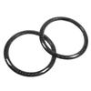 2pcs Car AC Outlet Ring Carbon Fiber Air Conditioning Vent Trim Replacement for Subaru BRZ