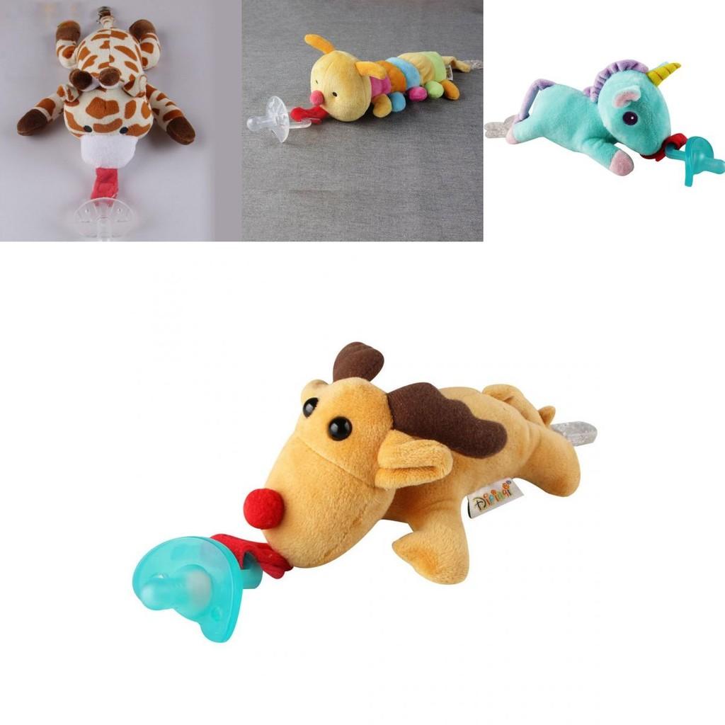 Soft And Soothing Baby Unicorn Pacifier Toy With Removable Clip