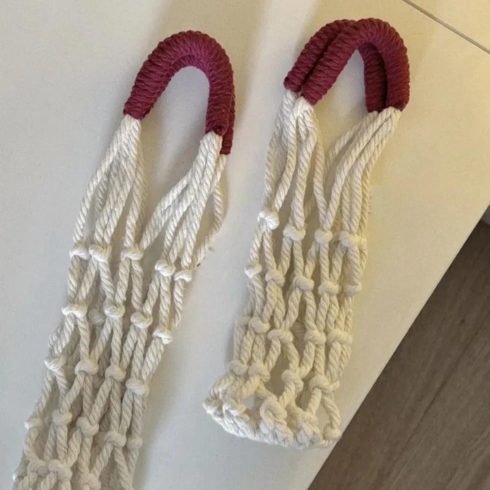 Practical Woven Water Bottle Bags Hollow Out Net Bag Cup Cover Portable Carrying Bag