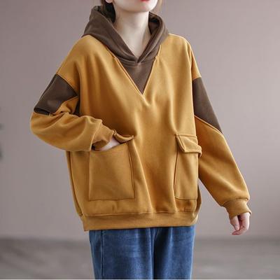 Sudadera Mujer Algodón Blusa Oversize Suelta Casual Jersey Sudadera con Capucha Tops