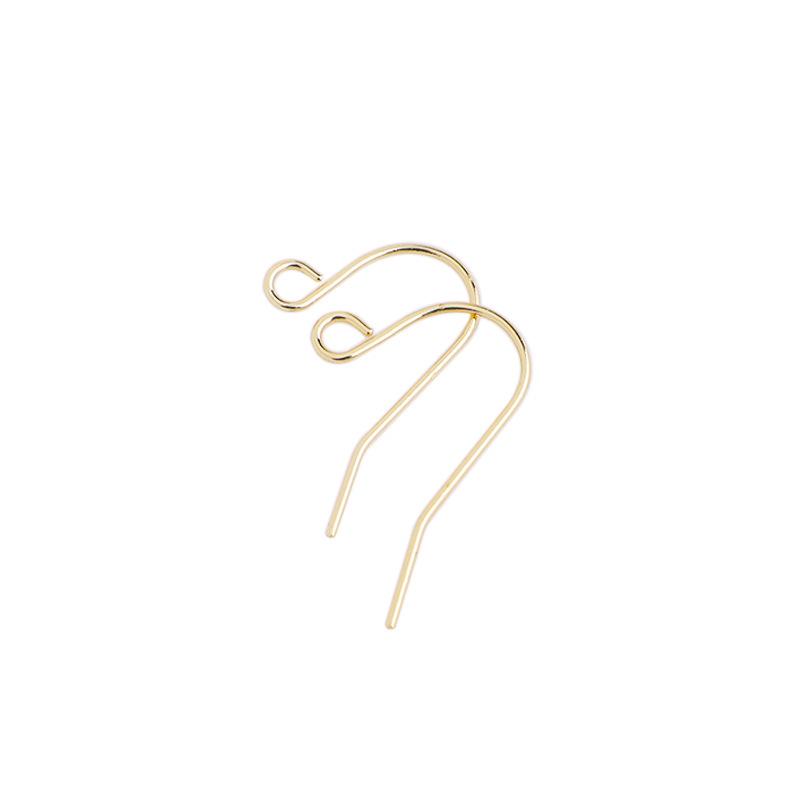 14K Gold Filled 9-Shape Ear Hooks: Durable & Versatile DIY Earring Accessories