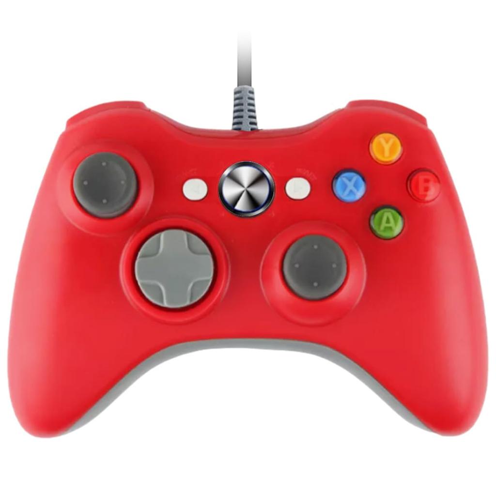 Controller Gamepad USB Controller Compatible with Steam PC K&SGAMER Xbox-style (Pulse Red)