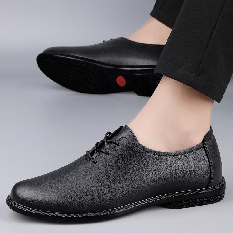Men's Dress Shoes Genuine Leather Oxfords Shoes for Men 2025 New British Style Luxury Flats Business Male Gentleman Casual Shoes