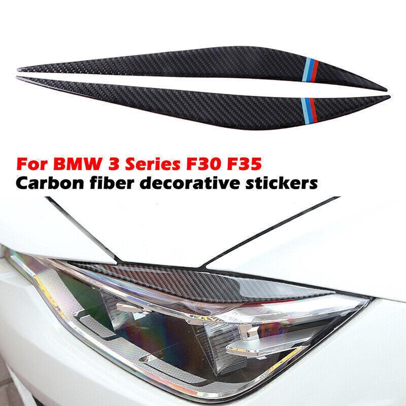 6x Real Carbon Fiber Interior Cover Trim For BMW F30 F31 F32 F34 2013-2018