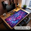 Music DJ Theme Custom Mouse Pad Personalized With Name Text Customized Desk Mat For Office Home Decor