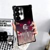 Floral Skull Flower Skeleton Plating Phone Case For Samsung Galaxy S24 S25 FE S26 Edge S23 Ultra S22 S21 Plus S20 Anti-Fall Aira