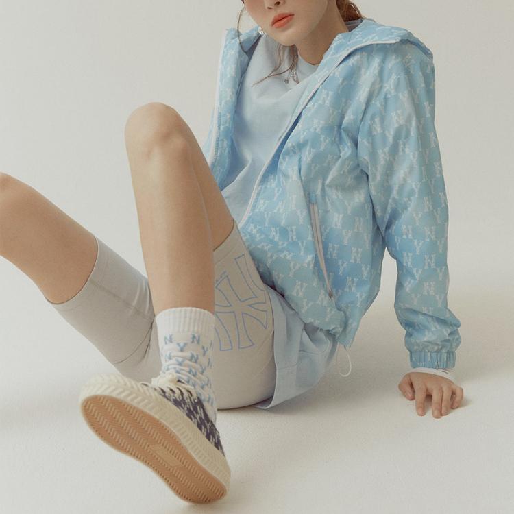 New MLB Old Flower Jackets Women's Blue 31JPW3131-50U