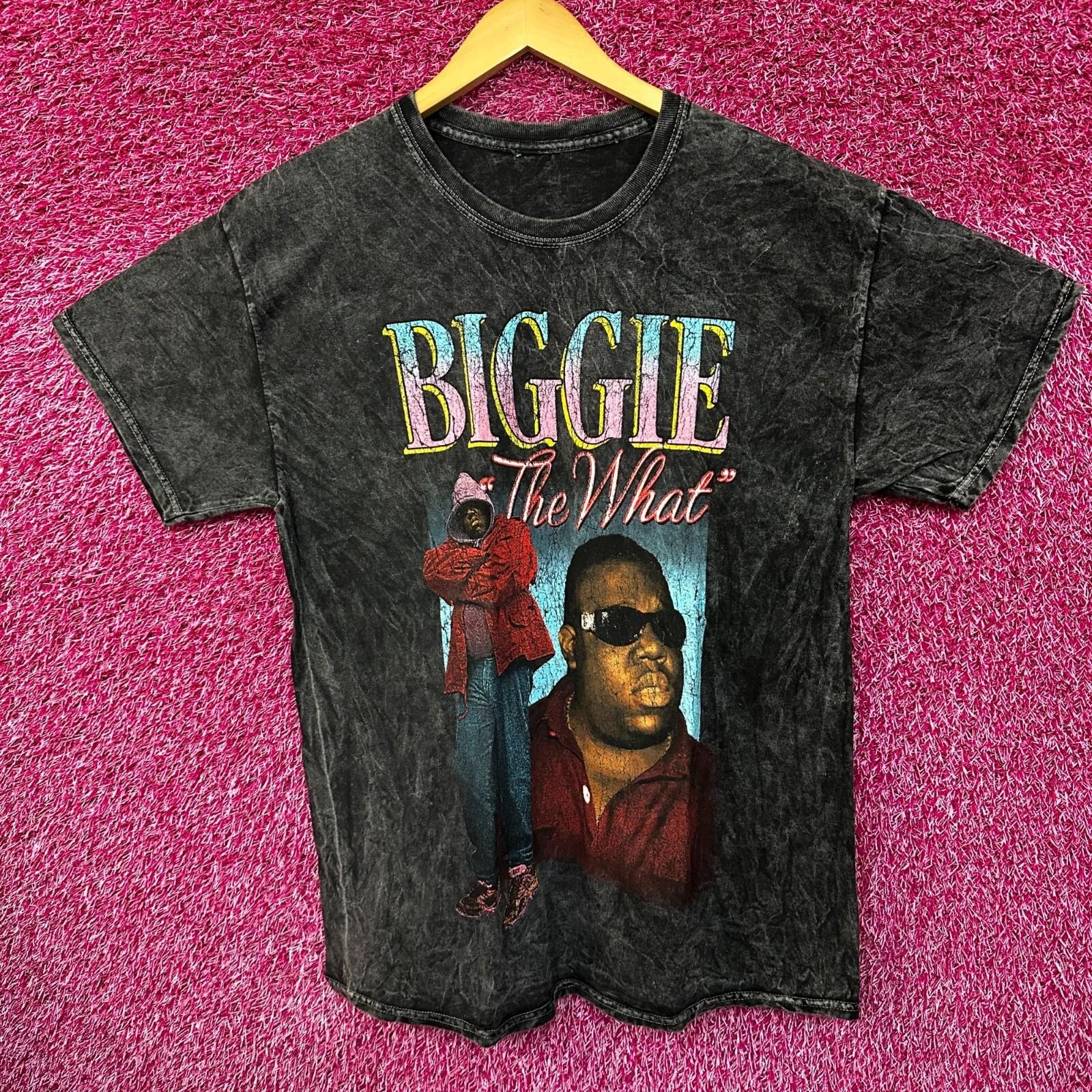 Notorious BIG The What Mineral Wash Rap Tshirt size Large XXL
