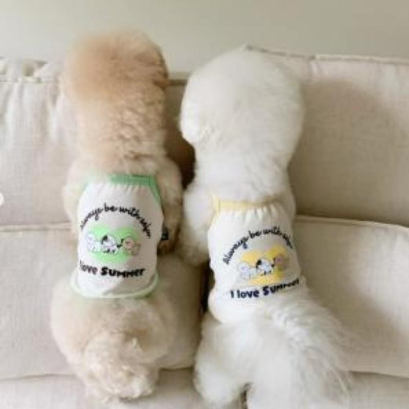 Spring and Summer Pet Clothes Cute Little Yellow Duck Summer Breathable Two-legged Vest Suspender Cool Clothes Dog Clothes xs (weight 0.5-1.5kg ) жёлтый