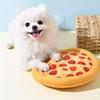Durable Plush Squeaky Pizza & Shrimp Dog Toy - Interactive Pet Playtime Accessory for Small Breeds