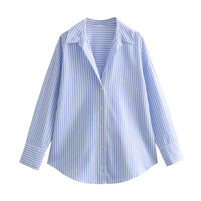 European American Women s Casual Cotton Oxford Shirt - Fashionable and Hot Selling Large