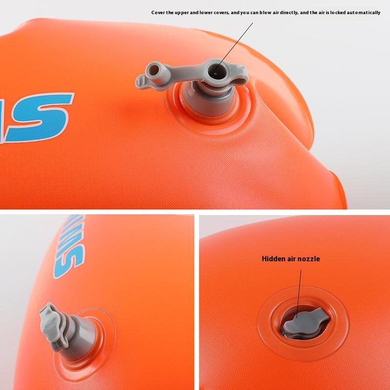 Swimming Pool Buoy Tow Floats Inflatable Life Saving Swim Buoy Pvc Inflated Air Drying Bag Drift Bag Pool Accessory Open Water