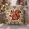 Colorful natural animal flower prints Pillow Case Comfort Sofa Bed Silky elegant Invisible zipper Decorative cushion cover