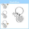 Charming Stainless Steel Keychain With Rainbow Accents Friendship Gift For Christmas And Valentine's Day