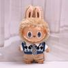 38cm Labubu Plush Doll Casual Outfit Set with Hat (Clothes Only)
