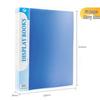 Transparent A4 Document Binder with Multi-Layer Insert Pages for Loose-Leaf Organization