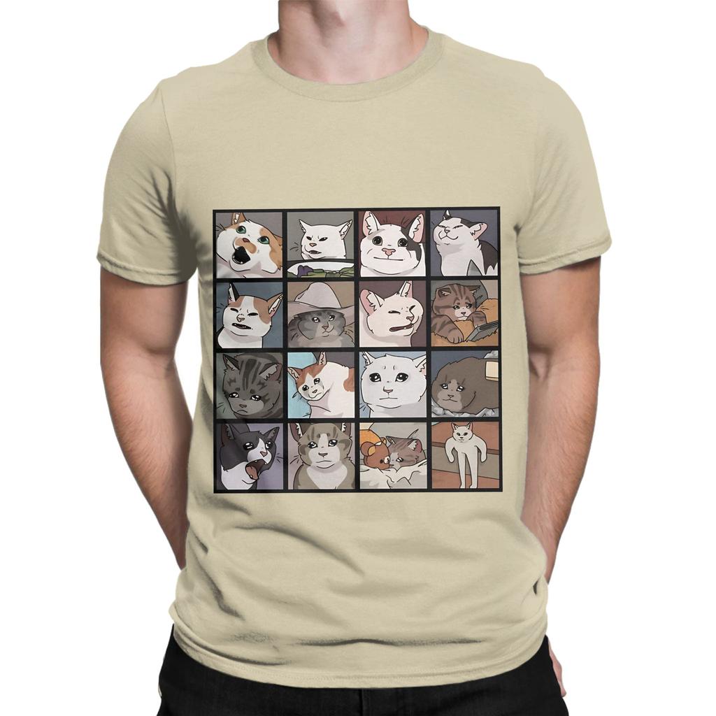 Meme Cats Novelty 100 Cotton TShirt Meme Tees Tops For Unisex