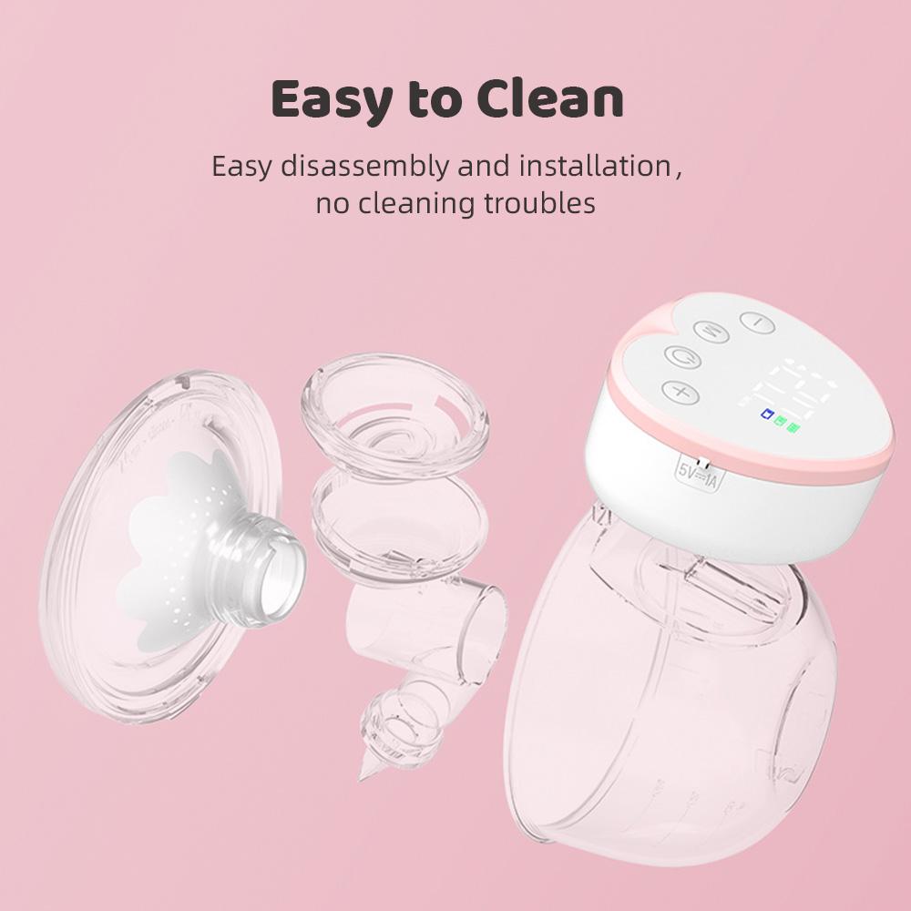 Nositelná odsávačka mateřského mléka Hands-free elektrická odsávačka mléka pro kojení 4 režimy 12 Nízká úroveň sání