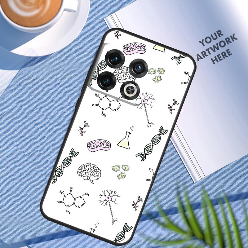Retro DNA Science Illustration Case For OnePlus 12 12R 11 9 10 Pro 10R 9R 8T 10T Nord 3 CE 2 Lite 2T CE4 N10 N20 N30 Cover
