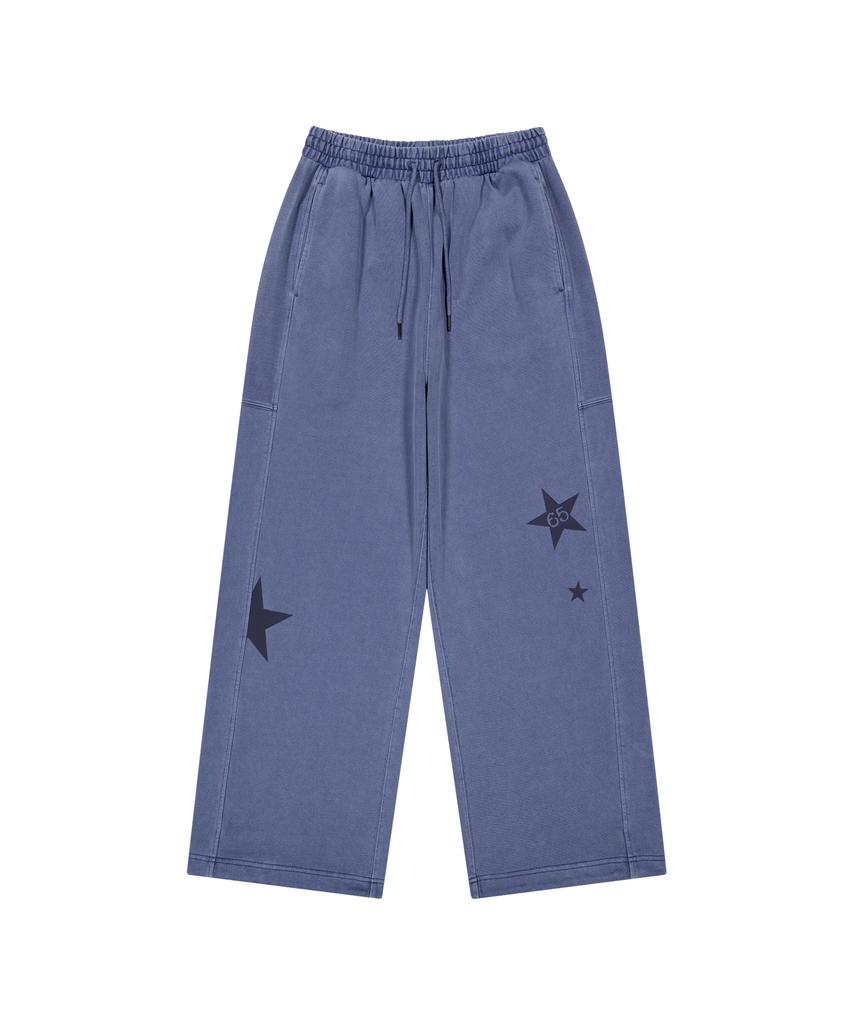 LMR Pigment Wide String Sweatpants Blue