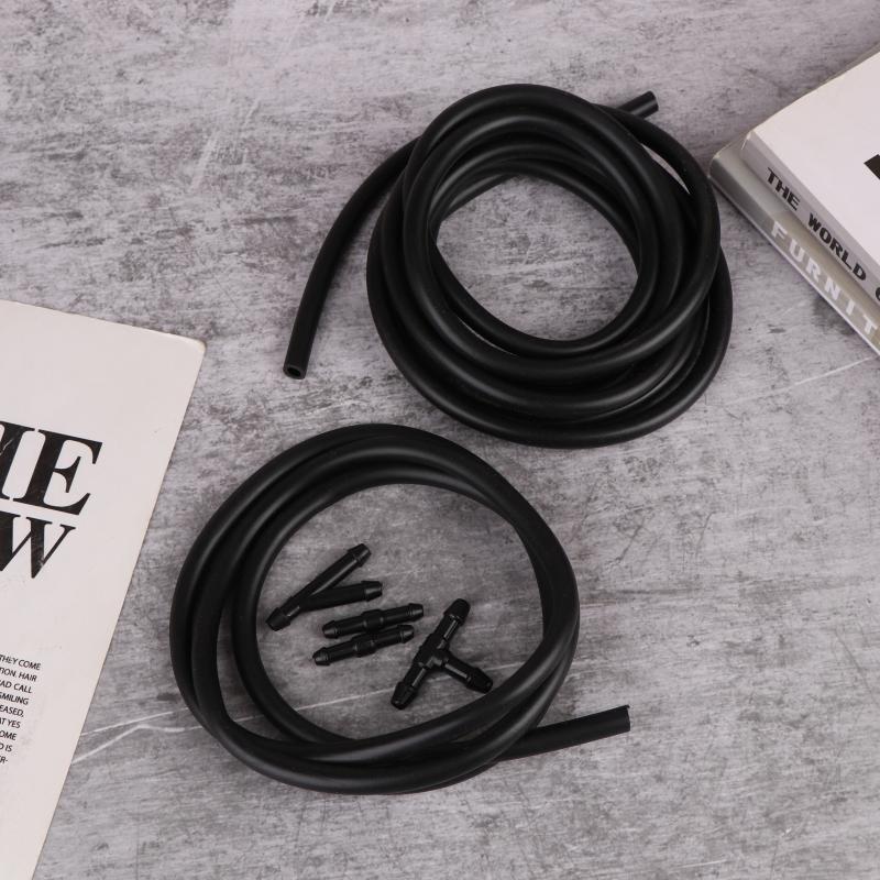 Windshield Wiper Washer Nozzle Hose With Connector Kit T Y I 3 Types Joint Windscreen Spray Jet Water Hose Fluid Tube Joiner