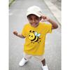European sizes Sweet Messenger with Cute Face Boys' New Casual Short-sleeved T-shirt for Summer Children's Round Neck Clothing Printed T-shirt