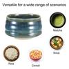Uxcell Japanese Tea Bowl, Handmade Ceramic Green Tea Cup for Tea Ceremony, Deep Green