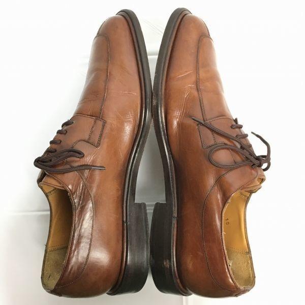 80-tals-90-tal Vintage Mezlan Spanien Skriptlogotyp U-tå Affärsskor Storlek 10M 27.5-28.0 Brun(BEGAGNAD)