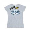 DC Comics Womens/Ladies Batman Japanese Logo White Cotton T-Shirt