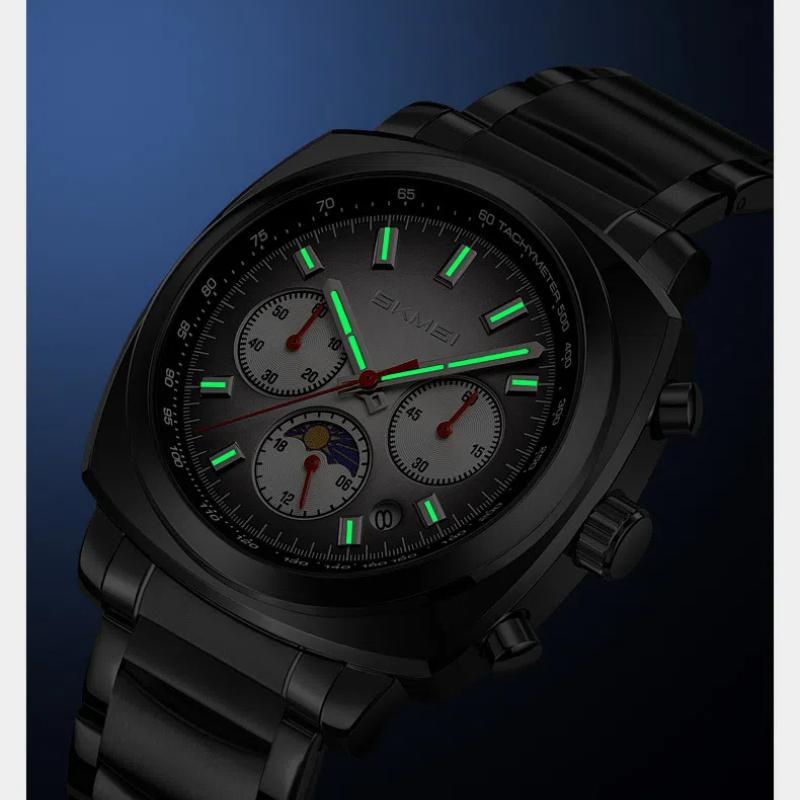 SKMEI Multifunctional Casual and Fashion Quartz Watch for Men Waterproof Chronograph Wrist Watch Male Watches