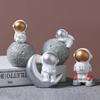 Astronaut Phone Holder, Pen Holder, and Tissue Box for Living Room Resin Ornaments.