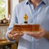 Retro Train Shaped Decorative Wine Holder Barware Ornament for Home Display