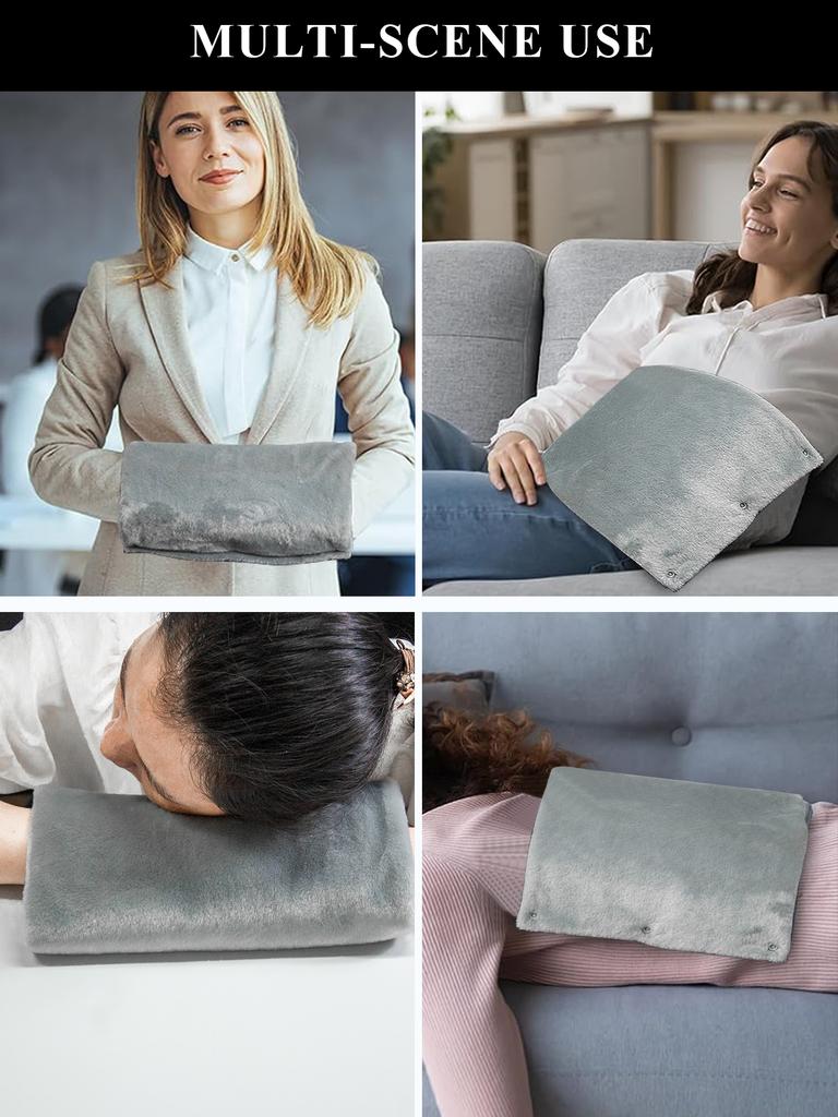 USB Thermostatic Hand Warmer Short Velvet Fabric Warm Hands And Legs Shawl for Winter Office And Home Use Heating Blanket