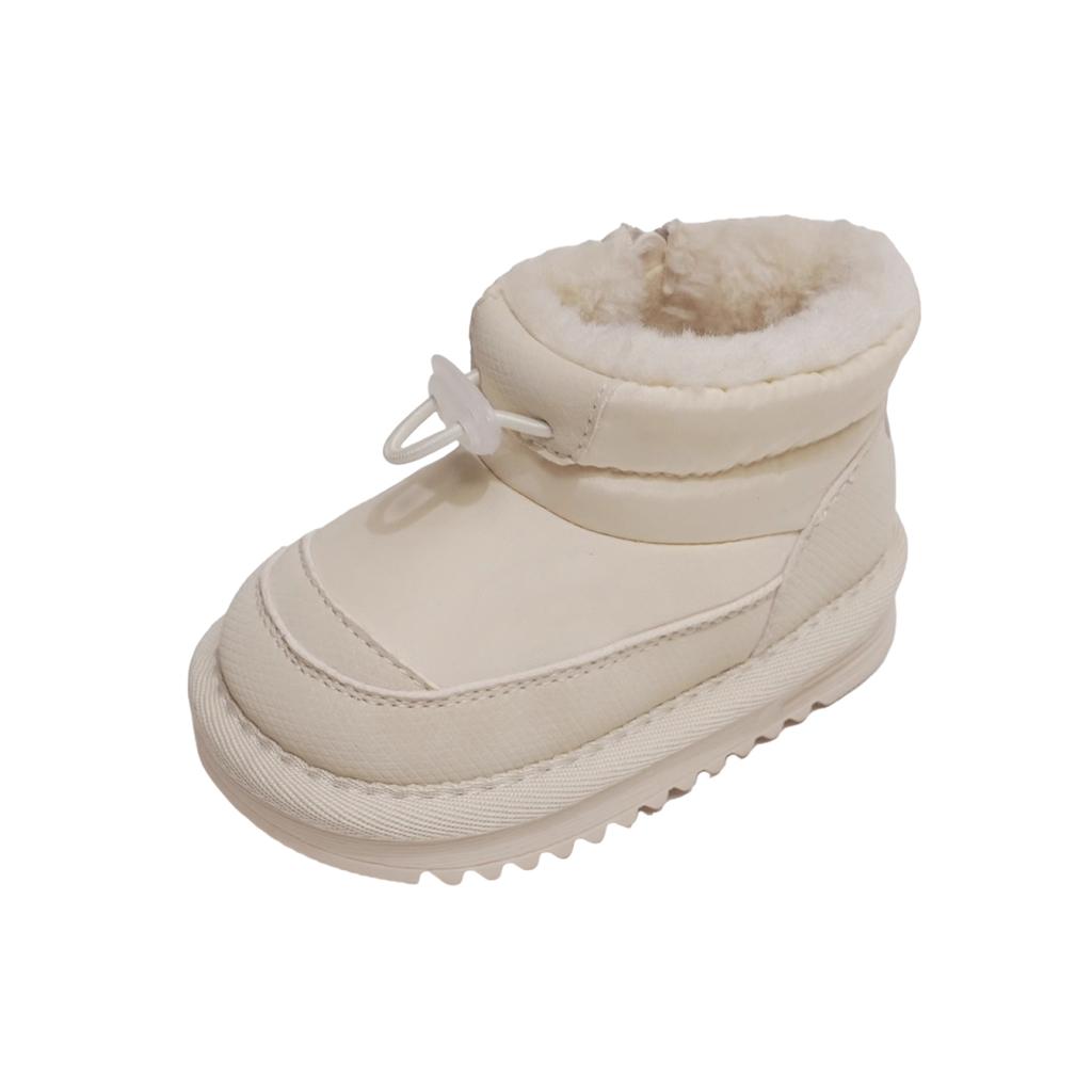 Children's Snow Boots With Fleece Thickened, Soft-Sole, Warm, Waterproof Cotton Boots For Boys And Girls