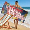Benutzerdefinierter Name,1. FC Union Berlin Print Strandtuch, Großes Weiches Schnelltrocknendes Handtuch für Strand Camping Schwimmen