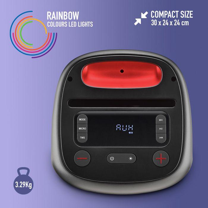 Ngs Wild Swag Go: Bt/tws, Usb/aux/tf, Led, 10h Battery Life, Black.