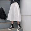 Japanischer A-Linien-Midi-Rock mit hoher Taille für Damen - Herbst Petite Schmeichelhaft Vielseitiges Design