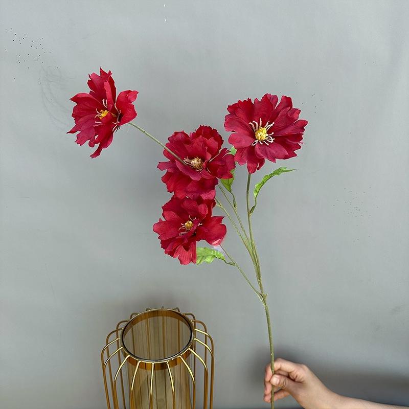 1pc Artificial Flower Stem, Valentine Day, Gift Gifts Birthday Graduation,Garden Decor,Outdoor Plant,Gardening,Fake Flowers