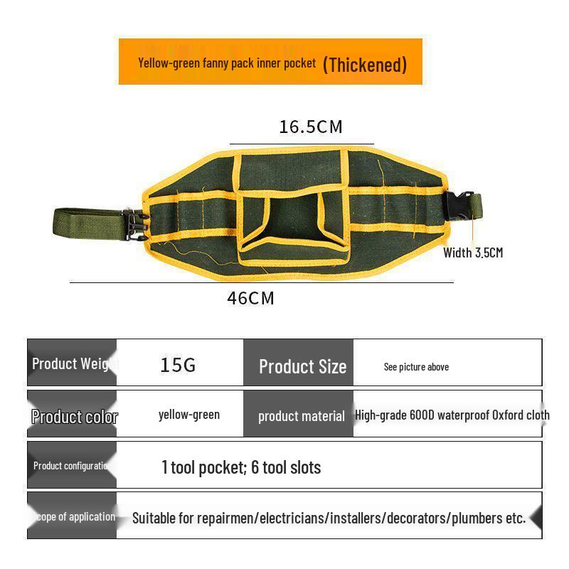 Geantă de scule durabilă, mică, multifuncțională pentru electricieni, pentru depozitarea feroneriei pentru bărbați