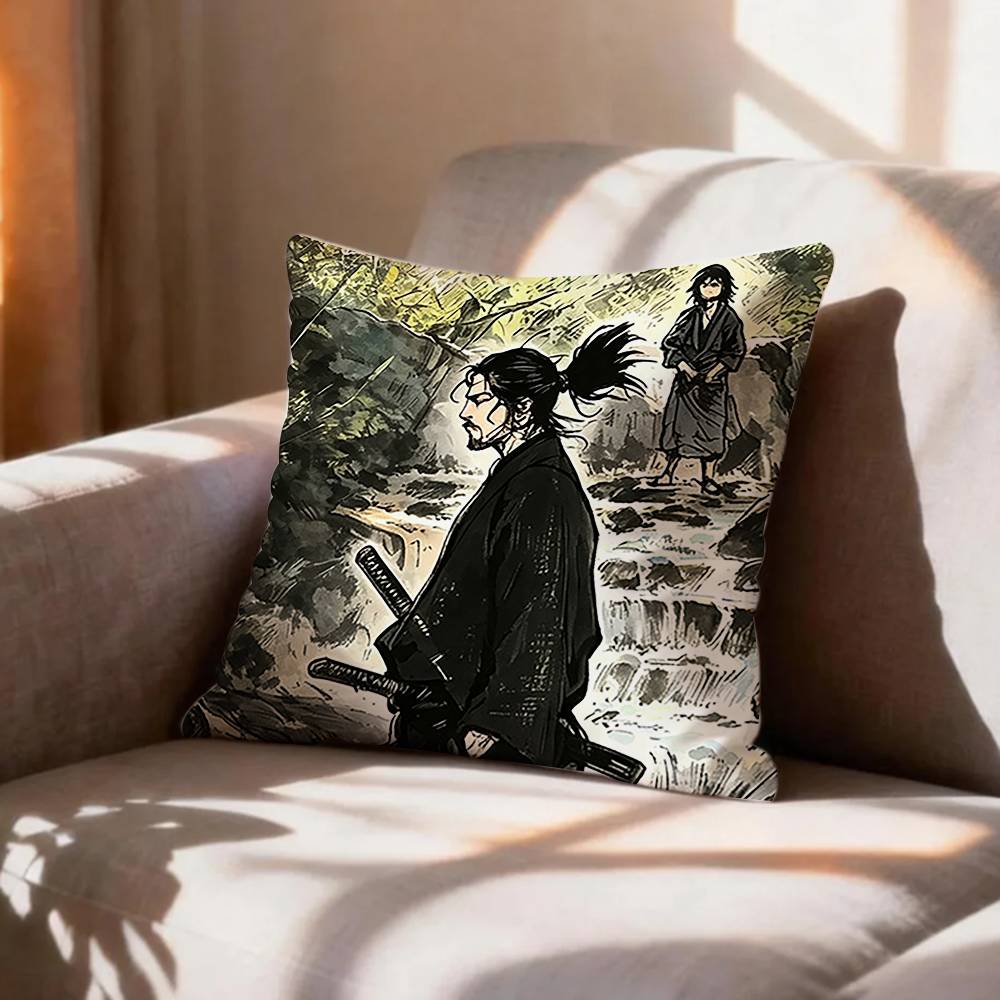 COOL Vagabond SSamurai Pillow Case Pattern Printed Pillowcase For Living Room Sofa Cushion Cover